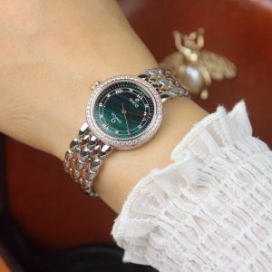 13269865872884460_b5d4bfbb-5212-4e1c-a235-c72d4ccd2f2e DEVILLE LADYMATIC 29MM TWO TONE BLUE DIAL DIAMOND BEZEL