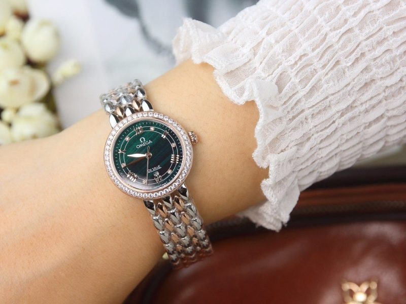 13269865873901960_cea27afc-0268-4c45-b525-681a5e7ceb84 DEVILLE LADYMATIC 29MM TWO TONE BLUE DIAL DIAMOND BEZEL