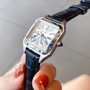 SANTOS DE CARTIE QUARTZ 28MM STEEL CASE