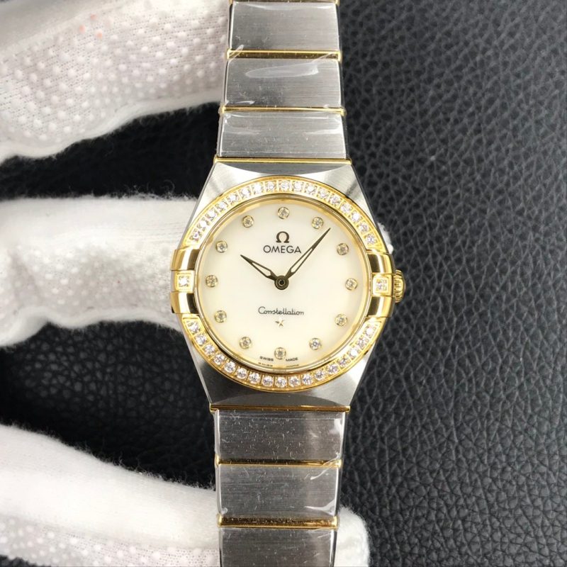 CONSTELLATION 28MM QUART DIAMOND BEZEL MOP DIAL