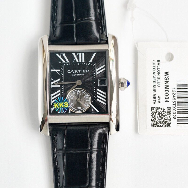 TANK MC SECOND TIME STEEL CASE LEATHER