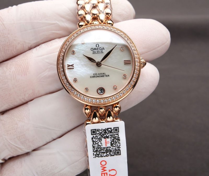 13271700703696848_2ff8d6cc-cfc5-418c-b89c-fcd3f9477799 DEVILLE PRESTIGE 32MM ROSE GOLD DIAMOND BEZEL MOP DIAL