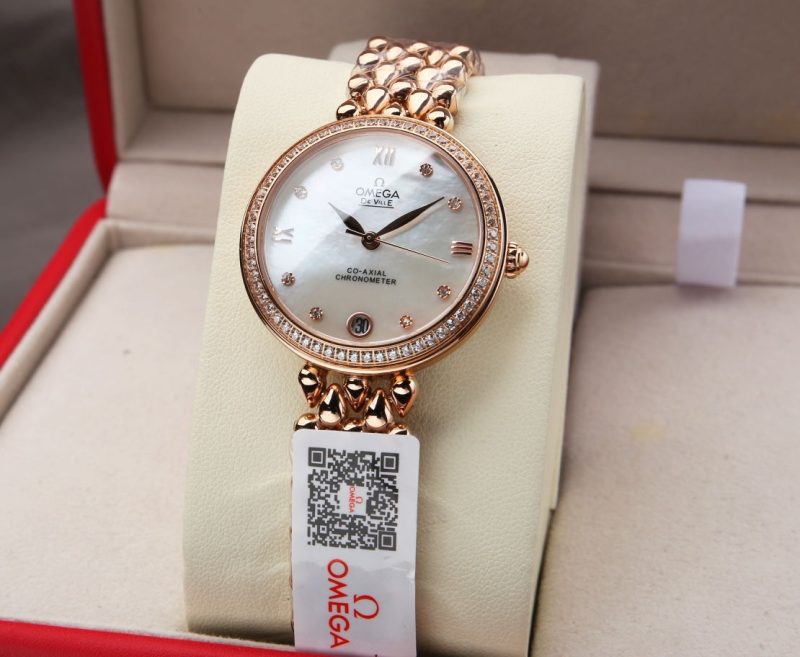13271700733397789_1eeba633-4606-481d-8e6b-920295b086b4 DEVILLE PRESTIGE 32MM ROSE GOLD DIAMOND BEZEL MOP DIAL