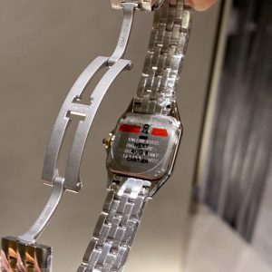 13271701941373002 PANTHERE 22MM QUARTZ GOLD STEEL DIAMOND BEZEL