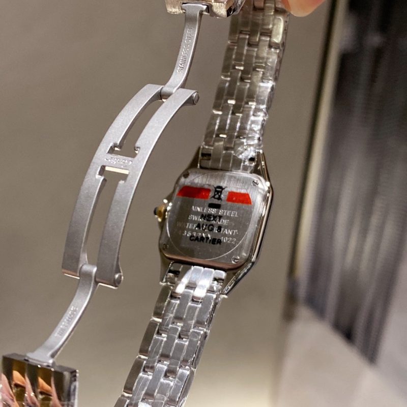 13271701941373002 PANTHERE 22MM QUARTZ GOLD STEEL DIAMOND BEZEL