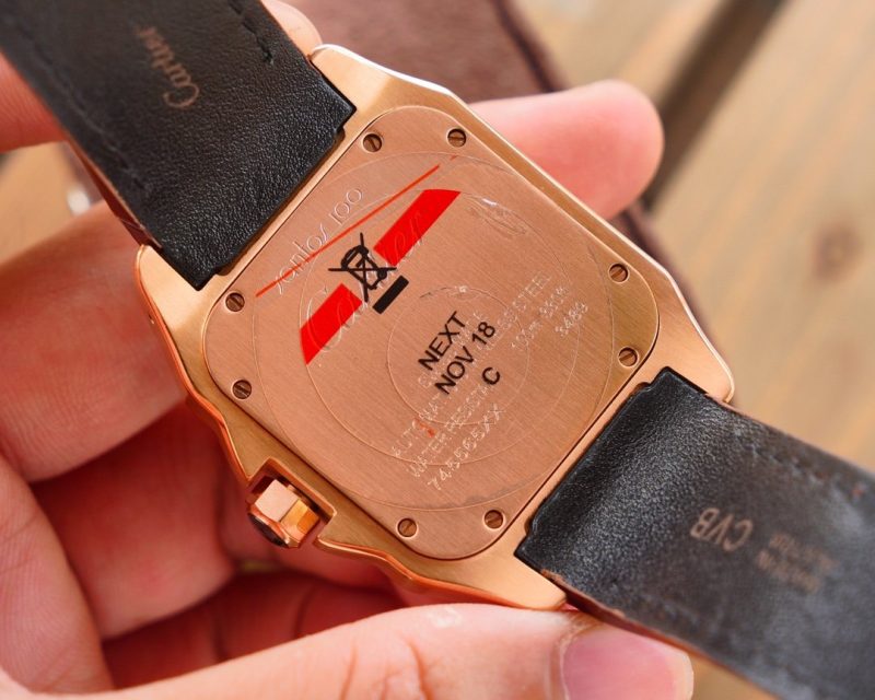 13272046044015229 SANTOS 100XL 42MM STAINLESS STEEL LEATHER