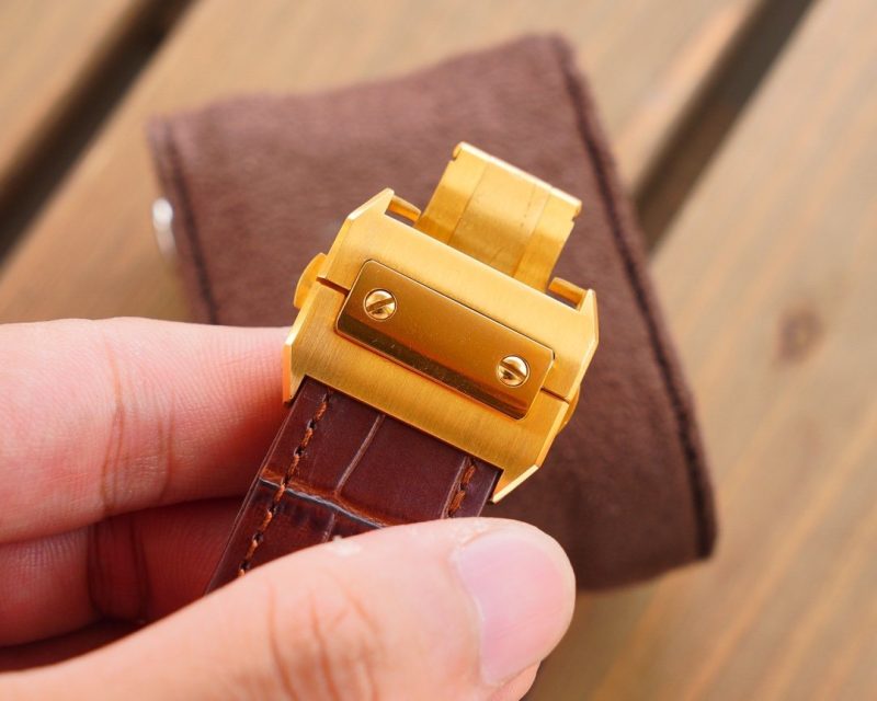 13272046045914452 SANTOS 100XL 42MM STAINLESS STEEL LEATHER