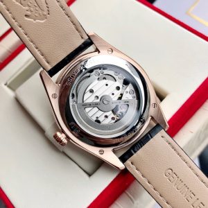 SEAMASTER SKELETON DIAL ROSE GOLD CASE LEATHER