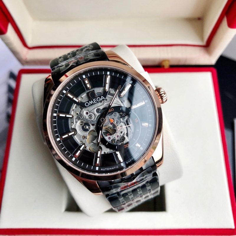 SEAMASTER SKELETON DIAL ROSE GOLD CASE