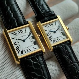 TANK LOUIS QUARTZ GOLD CASE
