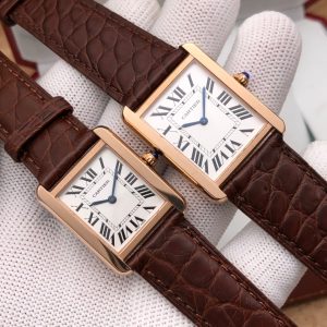 TANK LOUIS QUARTZ ROSE GOLD CASE