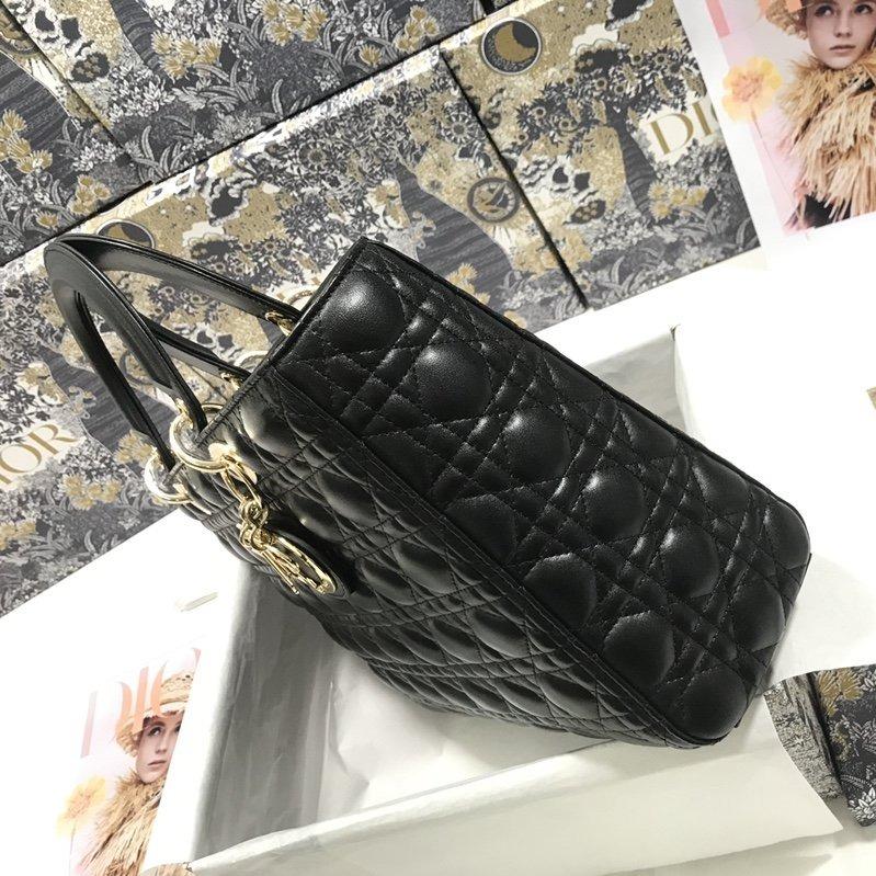 13272662774101426_0d0266c0-874e-477a-b9da-6efeb4daa099 LARGE LADY BAG 32CM BLACK CANNAGE LAMBSKIN
