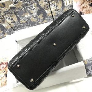 13272662774974718_31bbb51d-7ba5-4473-a518-9df4ec3e9eee LARGE LADY BAG 32CM BLACK CANNAGE LAMBSKIN