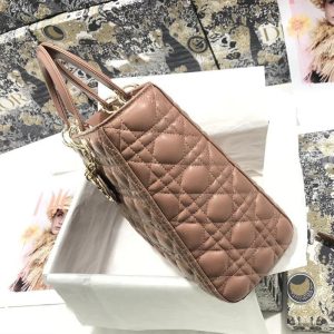 13272662801020194_617b9302-75b3-4958-951b-4a779773e976 LARGE LADY BAG 32CM BEIGE CANNAGE LAMBSKIN