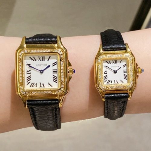 13272833846327123 PANTHERE DE CARTIE DIAMOND BEZEL LEATHER