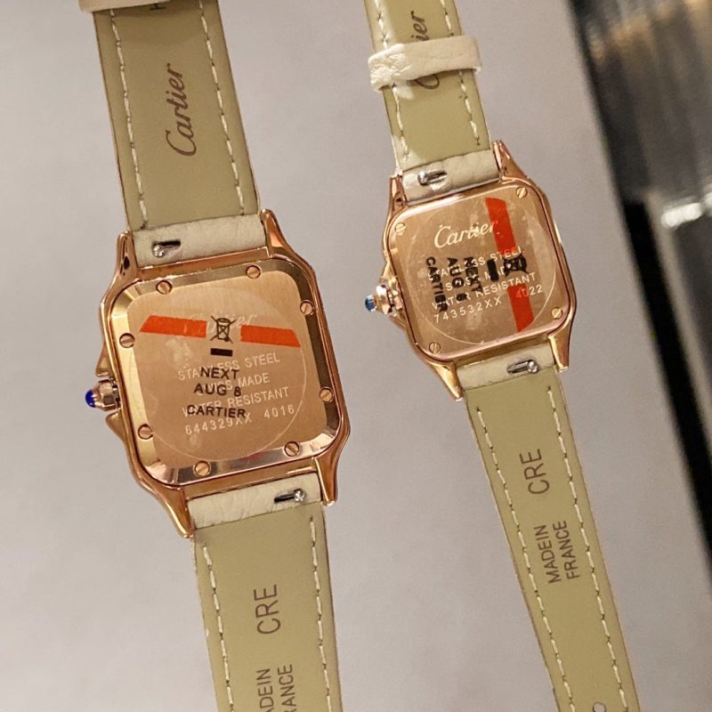 13272833951591072_965650e7-0585-4c8a-80db-d98db0075509 PANTHERE DE CARTIE DIAMOND BEZEL ROSE GOLD BEIGE LEATHER