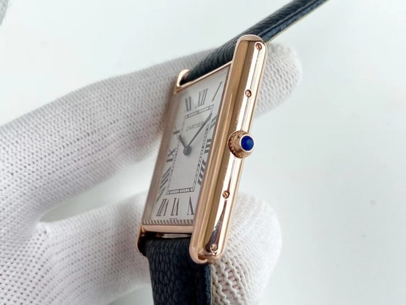 13272919545229022 TANK SOLO QUARTZ GOLD CASE CALF SKIN