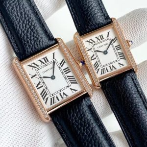 13272919604734921 TANK SOLO QUARTZ DIAMOND BEZEL CALF SKIN