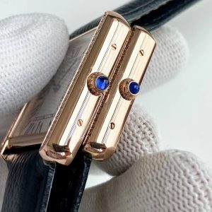 13272919608780999 TANK SOLO QUARTZ DIAMOND BEZEL CALF SKIN