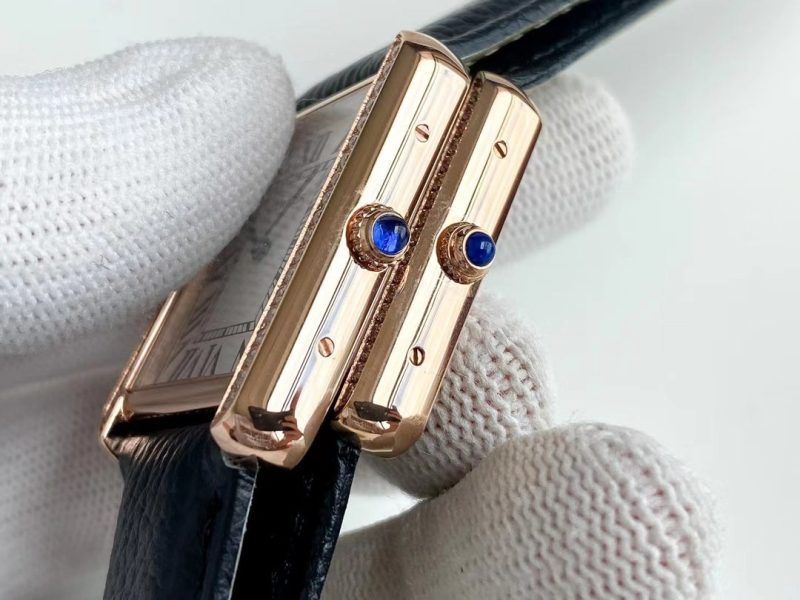 13272919608780999 TANK SOLO QUARTZ DIAMOND BEZEL CALF SKIN