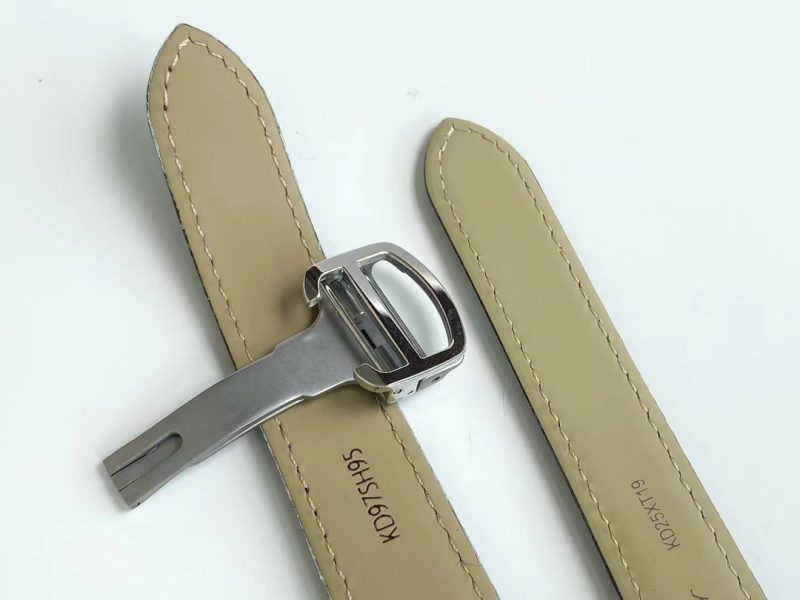 13272919611137258 TANK SOLO QUARTZ DIAMOND BEZEL CALF SKIN