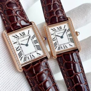 13272919793259842 TANK SOLO QUARTZ DIAMOND BEZEL CROCODILE SKIN