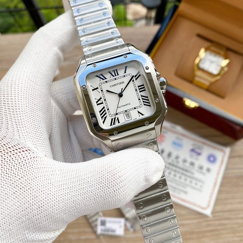 13273087279742536 SANTOS 38MM STAINLESS STEEL AUTOMATIC