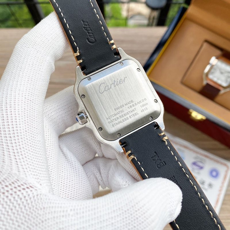 13273087434467603 SANTOS 38MM ROSE GOLD STEEL AUTOMATIC LEATHER