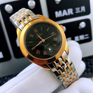 DE VILLE 33MM QUARTZ GOLD STEEL BLACK DIAL