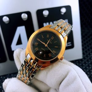 DE VILLE 33MM QUARTZ GOLD STEEL BLACK DIAL