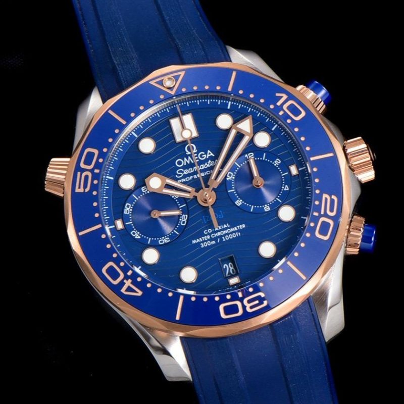 SEAMASTER DIVER 300M CHRONOGRAPH BLUE ROSE GOLD