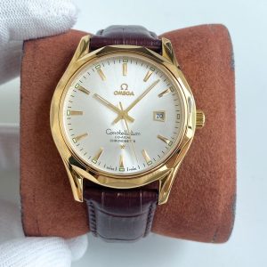 13273871467798144_8dbcba59-ec11-4bfe-8428-a1cff4555a7e CONSTELLATION 40 GOLD CASE LEATHER STRAP