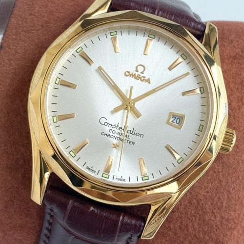 CONSTELLATION 40 GOLD CASE LEATHER STRAP