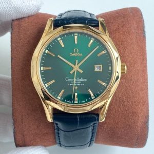 13273871470193641_6075e72b-79a2-41b6-bf1d-cff7222255c0 CONSTELLATION 40 GOLD CASE LEATHER STRAP