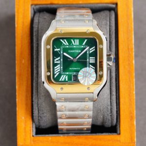 13274043449665000 SANTOS 40MM TWO-TONE GREEN DIAL LIMITED EDITION