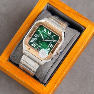 13274043475735430 SANTOS 40MM TWO-TONE GREEN DIAL LIMITED EDITION
