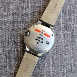 BALLON BLEU 28MM QUARTZ BLACK LEATHER