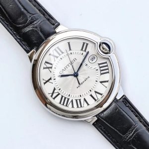 13274293728371917 BALLON BLEU 42MM BLACK LEATHER