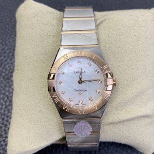 CONSTELLATION QUARTZ 28MM ROSE GOLD STEEL