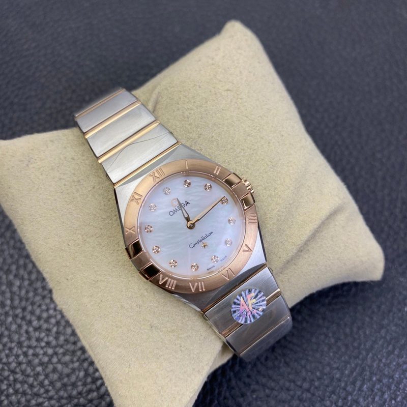 CONSTELLATION QUARTZ 28MM ROSE GOLD STEEL