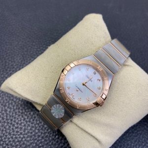 CONSTELLATION QUARTZ 28MM ROSE GOLD STEEL