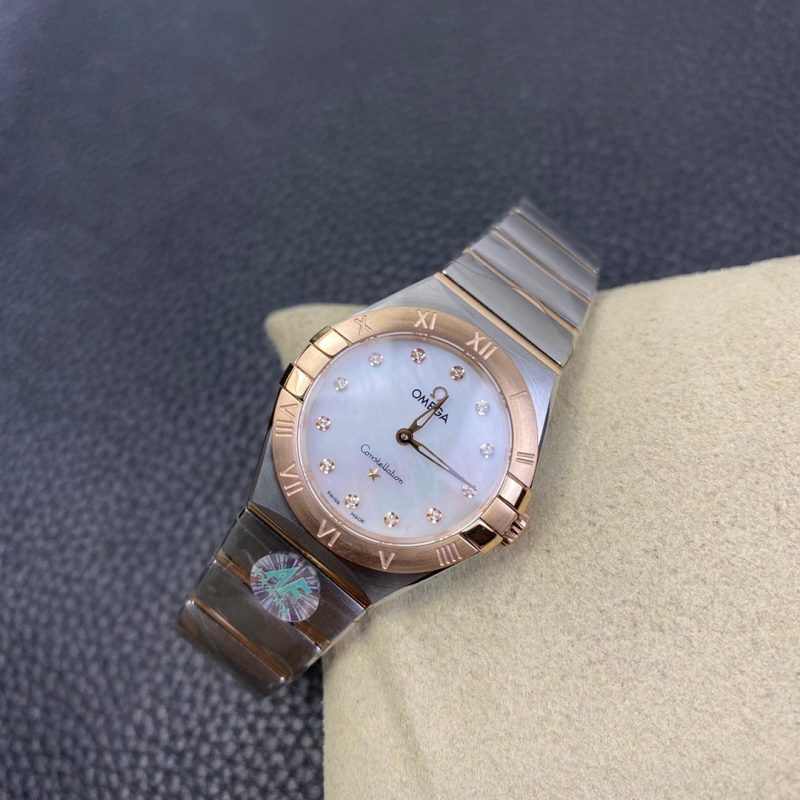 CONSTELLATION QUARTZ 28MM ROSE GOLD STEEL