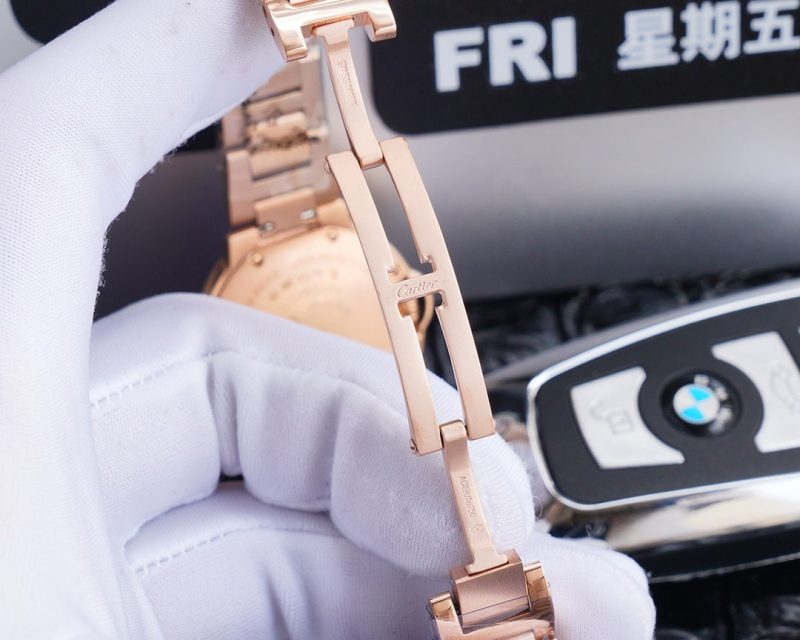 BALLON BLEU 33MM ROSE GOLD PURPLE DIAL