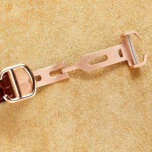 13274466778200046 BALLON BLEU 33MM ROSE GOLD CASE PINK DIAL LEATHER STRAP