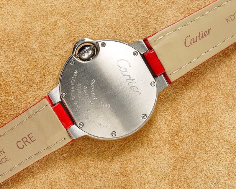 13274466921928064 BALLON BLEU 33MM STEEL CASE DIAMOND NUMERALS LEATHER STRAP