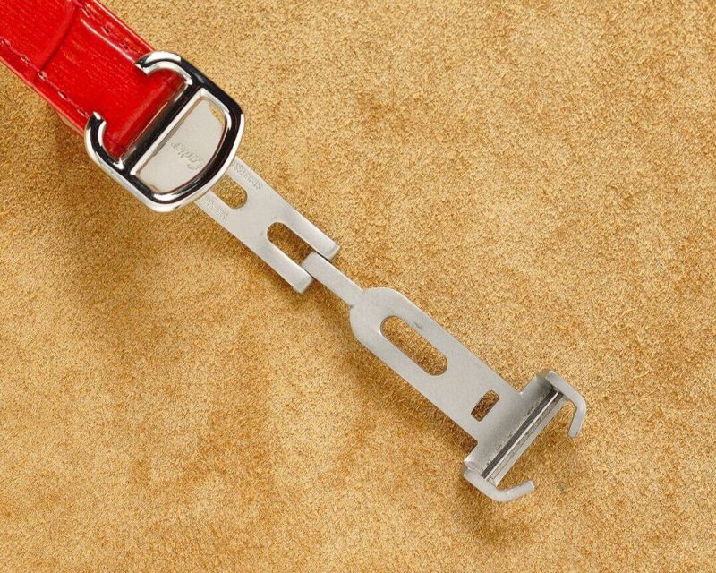 13274466922750505 BALLON BLEU 33MM STEEL CASE DIAMOND NUMERALS LEATHER STRAP