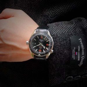 SEAMASTER PLANET OCEAN 600 STEEL BLACK CERAMIC LEATHER