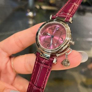 13274635777940994 PASHA DE CARTIER 35MM QUARTZ DARK PINK DIAL