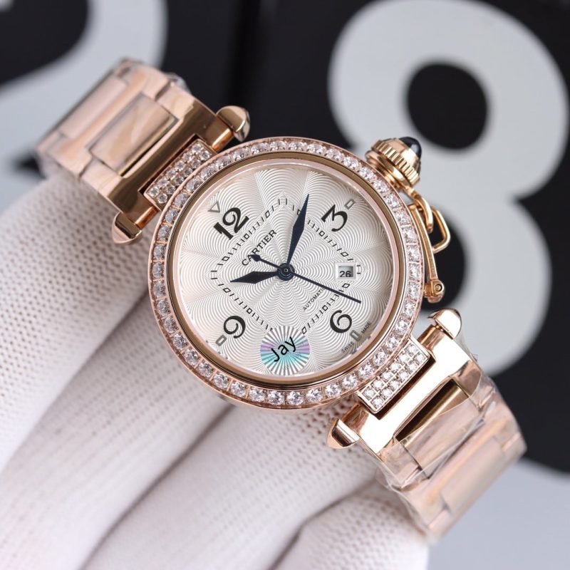 13274637880176356 PASHA DE CARTIER 32MM AUTOMATIC ROSE GOLD CASE
