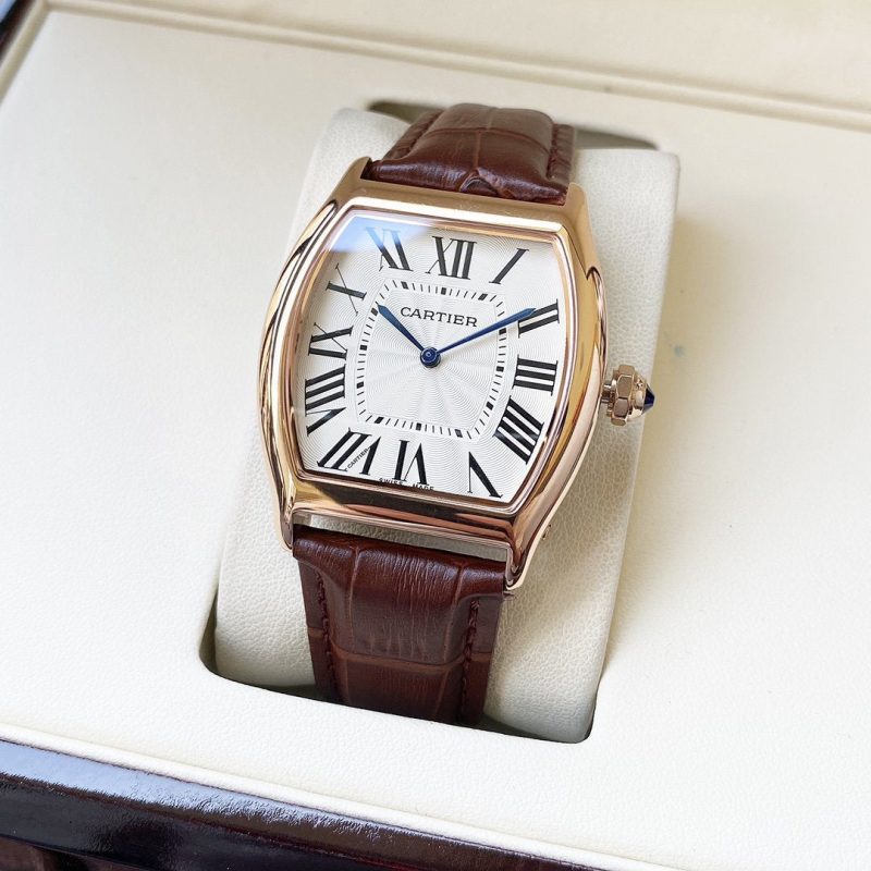 13275064942909635 TORTUE 40MM STEEL CASE LEATHER STRAP